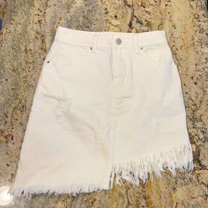 White Denim Jean Skirt by Blue Blush